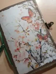 Junk Journal Blank Booklet "OSTARA" Spring Renewal Nature LG 8.5"x5.5" 40pgs