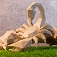 在飛比找蝦皮商城優惠-問創設計 DIY手作3D紙模型 禮物 壁飾 掛飾 昆蟲系列 