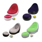 Inflatable Lounge Chair Couch with Foot Stool Lightweight Portable Simple