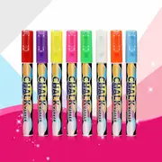 8x 6mm Liquid Chalk Marker Pens 2 Tips LED Writing Board Glass Art Pen Window