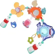 ifundom Crib Rattles Arch Toy Baby Pram Arch Hanging Toy Baby Shower 0-1 Year Old Stroller Decor b