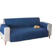 1/2/3 Seater Pet Sofa Protector Cover Quilted Couch Covers Lounge Slipcover - Navy Blue