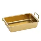 Square Snack Plate with Ear French Fries Basket Fried Chicken