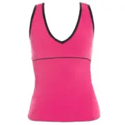 Energetiks Adult V Front Singlet Punk Pink Dance Studio active wear szM (60)