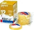 Nichiban LP-12 Adhesive Tape Cellophane Tape Large Roll 12 Rolls 0.5" 12mmx35m