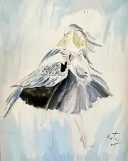 Cecil Beaton : Ballet Costume Design for Le Pavillon : Archival Art Print