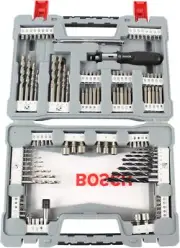 Bosch Professional 2608P00236 Drill Screwdriver bit Set, Silver, Set of 105 Piec