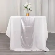 12" x 108" SILVER Polyester TABLE RUNNER Sequin Dots Party Events Decorations