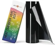 HTVRONT Heat Transfer Vinyl Roll - 12" x 80ft Black Iron on Vinyl