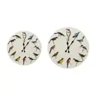 Bird Wall Clock Silent Wall Mounted Clock for Dining Room Home Farmhouse