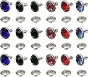 TEHAUX Rhinestone Rivets for Jewelry Making 120pcs Crystal Rivets Set DIY Kit