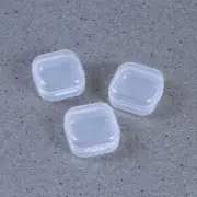 24 Pcs Small Plastic Box Mini Transparent Storage Case for Items