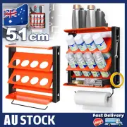 Wall Mount Spray Can Organiser Tool Storage Rack Paint Can Rack Garage Shelf