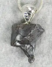 SIKHOTE-ALIN METEORITE PENDANT $79 Sterling Silver Jewelry STARBORN SA79-P10
