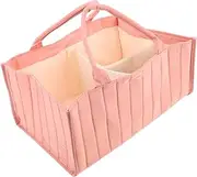 Multifunctional Diaper Bag With Compartments Large Capacity Baby Diaper Caddy Basket Portable Nursery Organizer For Travel And Home Use