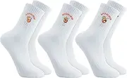 [Jspupifip] 3 Pair Novelty Socks, Embroidered Aperol Spritz Cocktail Sock for Women Men Breathable Tennis Sports Cotton Crew Socks