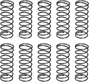 uxcell 20Pcs Compression Spring, 15mm OD, 1.2mm Wire Size, 40mm Free Length, Spring Steel Construction Extended Mechanical Compression Springs for Shop and Home Repairs, Black