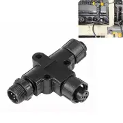 NMEA 2000 3 Port 5Pin M12 Thread IP67 T-Connector for Garmin Lowrance Simrad B&G