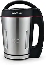 EUROCHEF Soup Maker and Blender, Self-Cleaning, Stainless Steel