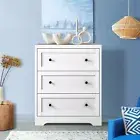 Chest of Drawer Dresser with 3 Drawers Bedroom Storage Cabinet Tallway Furniture