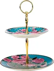 [Maxwell & Williams] Teas & C's Silk Road 2 Tiered Cake Stand Aqua Gift Boxed