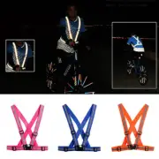 Adjustable Stripe Reflective Vest Safety Security Running Jogging Biking s