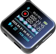 Birfcek MP3 Player with Color Screen Portable Audio Voice Sound Recorder E-Book FM Radio Alarm Clock Mp3 Module Music Player 64G Black