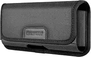 Phone Holster Belt Case Cycling Waist Bag Hiking Phone Accessories Outdoor Camping Protective Case Black Carrying Case Pouch Cover Accessory, Horizontal XXL