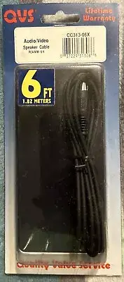 QVS Audio/Video Speaker Cable 6 Ft (1.82m) RCA Compatible Brand New!!