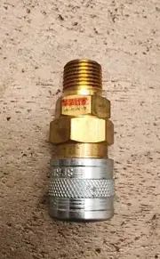 Foster 2202 1/8" Male NPT X 1/8 Coupler Air Fitting Series 2 W/Viton Seal
