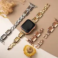 在飛比找蝦皮商城優惠-【AllTime】鏤空方格鋼 Apple watch通用錶帶