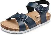 [Trary] Cork and Adjustable Strap Flats Sandals for Kids (Little Kids)