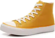 Cull4U Women's Old Times High-Top Sneaker Shoe 11, Yellow