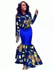 Custom Made African Sexy Party Dress, Medium, 100% Cotton
