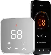Wifi Smart Thermostat for House, Programmable Thermostat Compatible with Alexa a