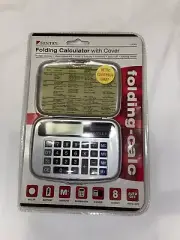 NEW Sealed Sentry Dual Power Folding Pocket Calculator 2006
