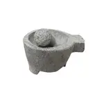 Molcajete de 5¨ in, hecho a mano mexicano con piedra de lava, mortero