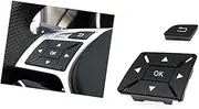 Vuzmode W204 Car Steering Wheel Switch Multi-Functional Button, for Mercedes-Benz C E A GLK Class X204 W212 W156 W246 W207 W117 W218 Steering Wheel Control Switch Buttons(Black)