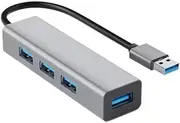 Auzzie Mart USB C 4 USB 3.0 Ports Hub for MacBook Pro and ChromeBook and XPS and Galaxy S9 / S8 and Huawei Matebook and More