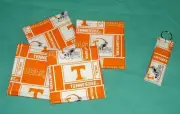 *New COASTER SET and/or KEYCHAIN University of TENNESSEE Volunteers Vols College