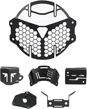 JB Racing Speed 400 Combo Kit – Complete Matte Black Protection Accessory Set (Headlight Grill, Radiator Guard, Master Cylinder Cover, Caliper Guard, Reservoir Caps & More) – Premium Steel Build