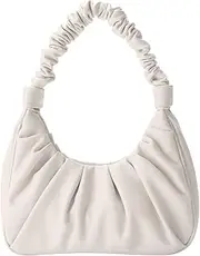 [BLAZDEVE] Cloud Shape Shoulder Bags, Small Crossbody Bag for Women, Elegant Clutch Purse, Pleated Underarm Bag Ladies Handbags Clutch Purse with Adjustable Strap