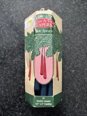 "10 Vintage Lumi-Lite Trim A Tree Tapers Christmas Candles, Blue Spruce