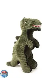 Steel Dog Ruffian T-Rex, Large Plush Dinosaur Dog Toy, Tough and Chew Resista