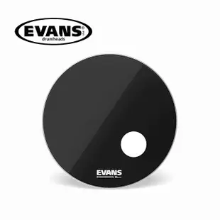 EVANS BD22RB EQ3 22’’ 黑色面鼓皮/挖洞款