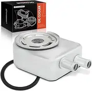 A-Premium Engine Oil Cooler Compatible with Hyundai Elantra N 2022-2023, Sonata 2018-2019, Santa Fe 2019-2020, Tucson, Veloster N, Kona N & Kia Optima, Sorento, Sportage, Stinger & Genesis G70