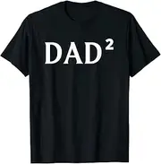[VidiAmazing] Dad Squared Dad of Two Father of Twins Father's Day Daddy ds094 T-Shirt