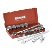Sidchrome SCMT15405 - Socket Set 3/4 Drive 19 Piece AF