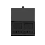 2PCS Metal Portable TF Memory Card Storage Box Card Adapter Organized Collection Case