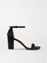 [Stuart Weitzman] Stuart Weitzman - Nearlynude Suede Sandals - Black - IT36 IT 36 Black